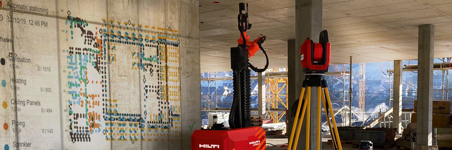 BIM to Field - vom digitalen Zwilling auf die Baustelle mit Hilti Jaibot und Hilti Totalstation